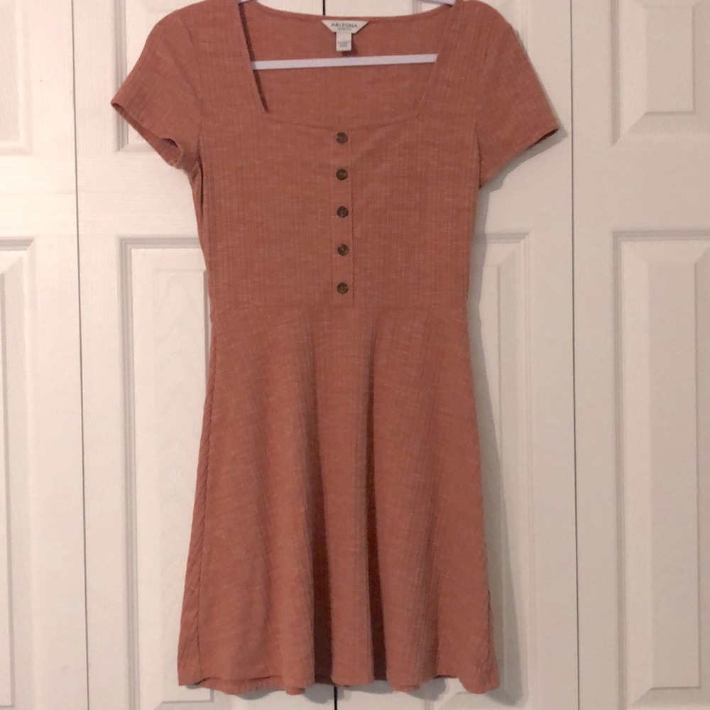 Soft coral dress
